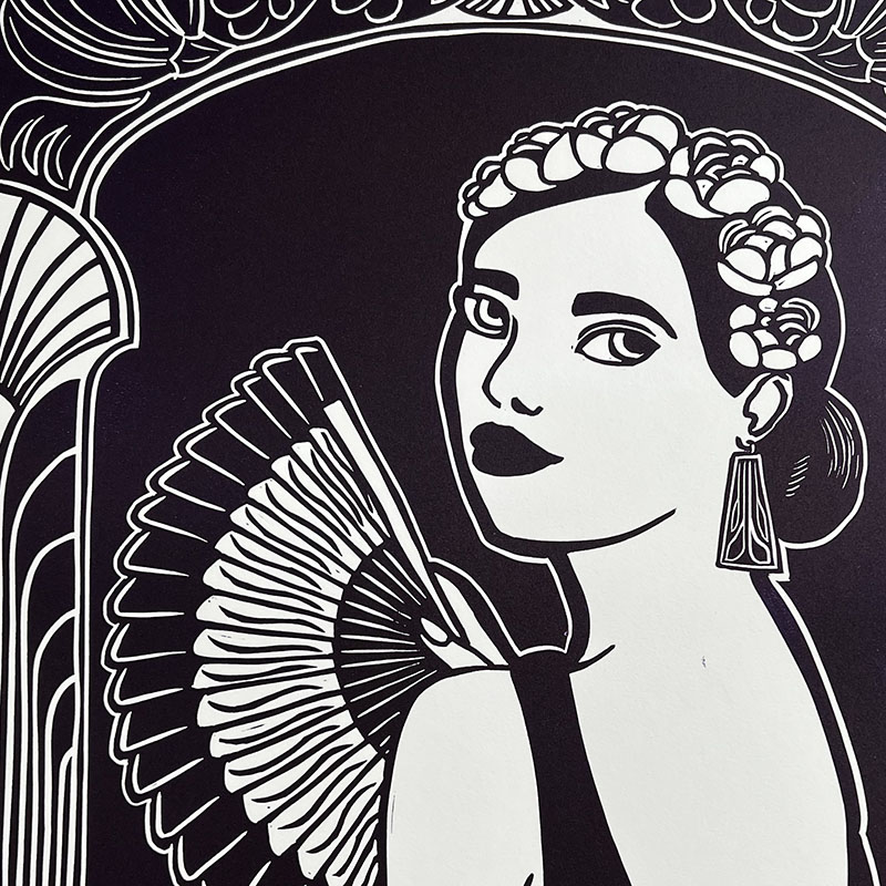 Portrait with a Fan